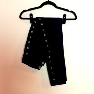 Urban Outfitters BDG Twig High Rise Cropped Black Jeans with Grommets